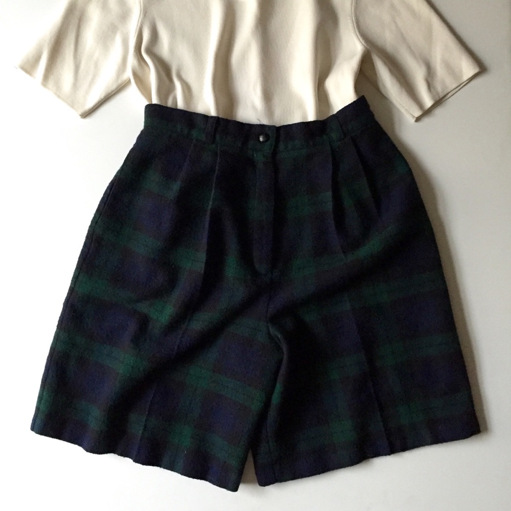 '60s Vintage Plaid Shorts